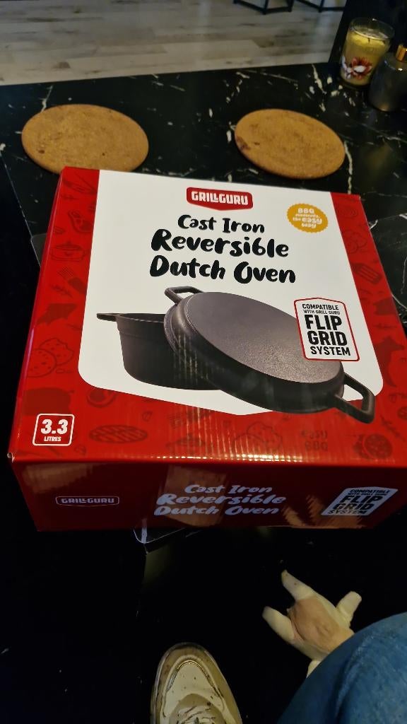 Grill guru cast iron, Ophalen of Verzenden, Nieuw, Gietijzer, Overige typen