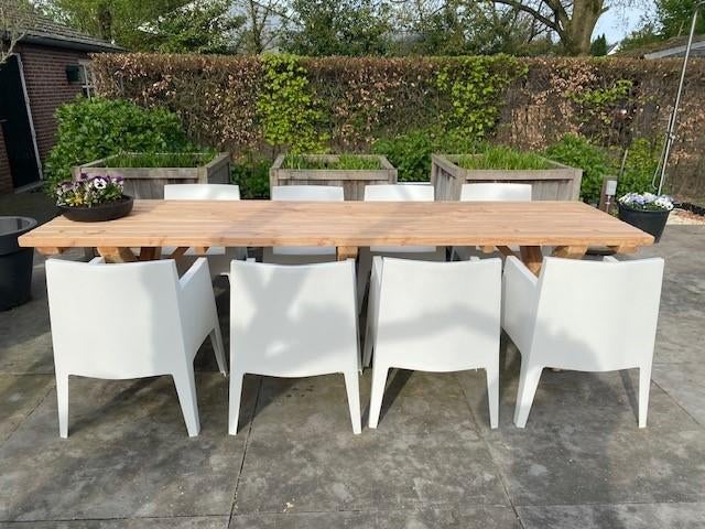 * nieuw tuintafel DOUGLAS HOUT handgemaakt tot 4 meter lang, Tuin en Terras, Tuintafels, Ophalen of Verzenden, Nieuw, Rechthoekig