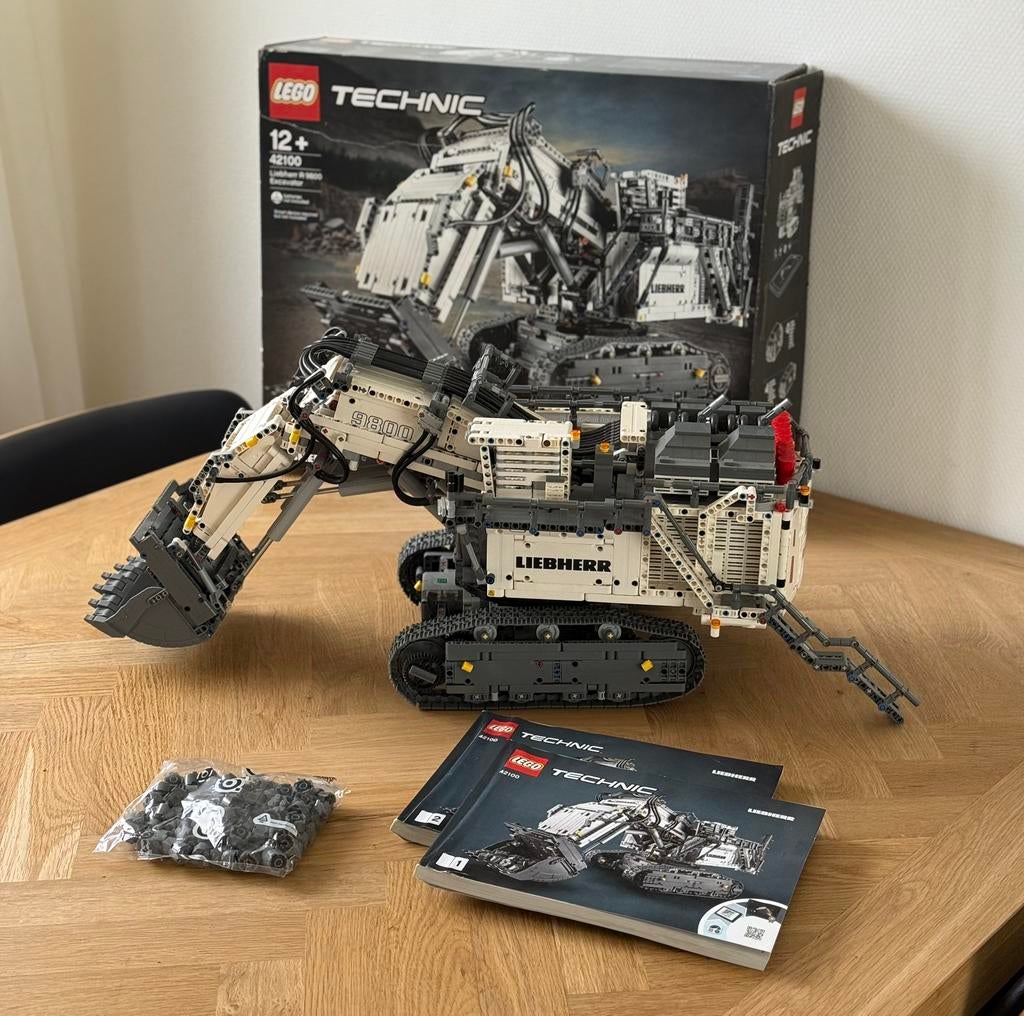 LEGO 42100 Liebherr R 9800 Graafmachine., Ophalen of Verzenden, Gebruikt, Complete set, Lego