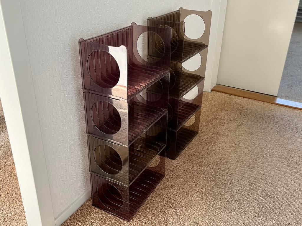 8 vintage cd rekjes van het merk Walvis., Huis en Inrichting, Woonaccessoires | Cd- en Dvd-rekken, Ophalen of Verzenden, Zo goed als nieuw