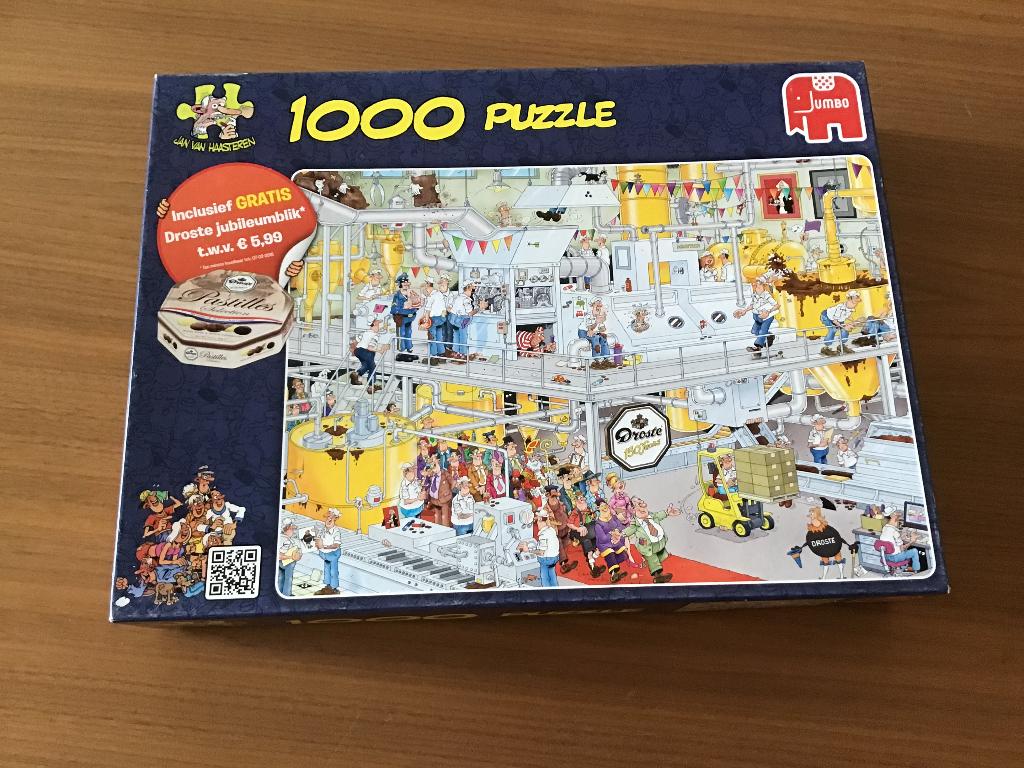 Puzzel Jan van Haasteren 1000 stukjes, Hobby en Vrije tijd, Denksport en Puzzels, Ophalen of Verzenden, 500 t/m 1500 stukjes, Zo goed als nieuw