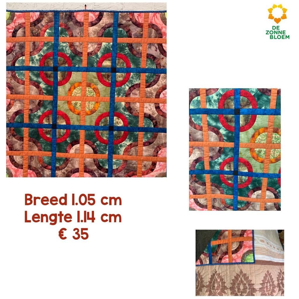 Mooi grote quilt afgeprijsd, Ophalen of Verzenden, Rechthoekig