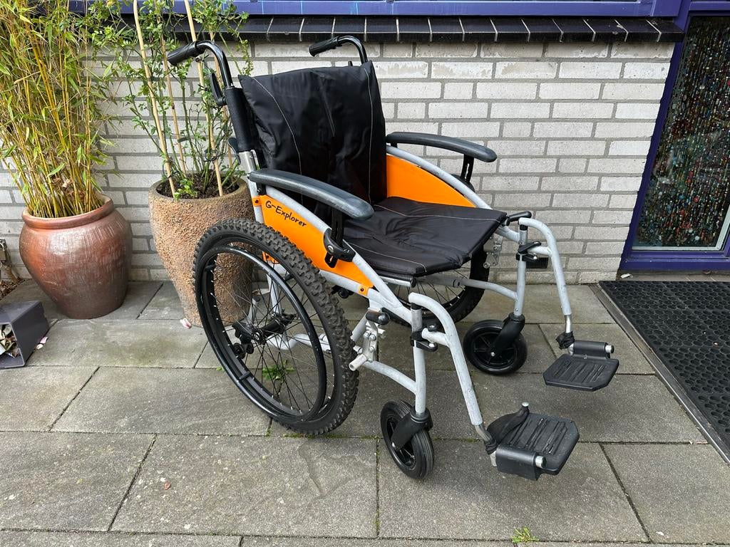 Lichtgewicht rolstoel Excel G-Explorer - extra brede zitting, Ophalen, Inklapbaar, Gebruikt, Handbewogen rolstoel