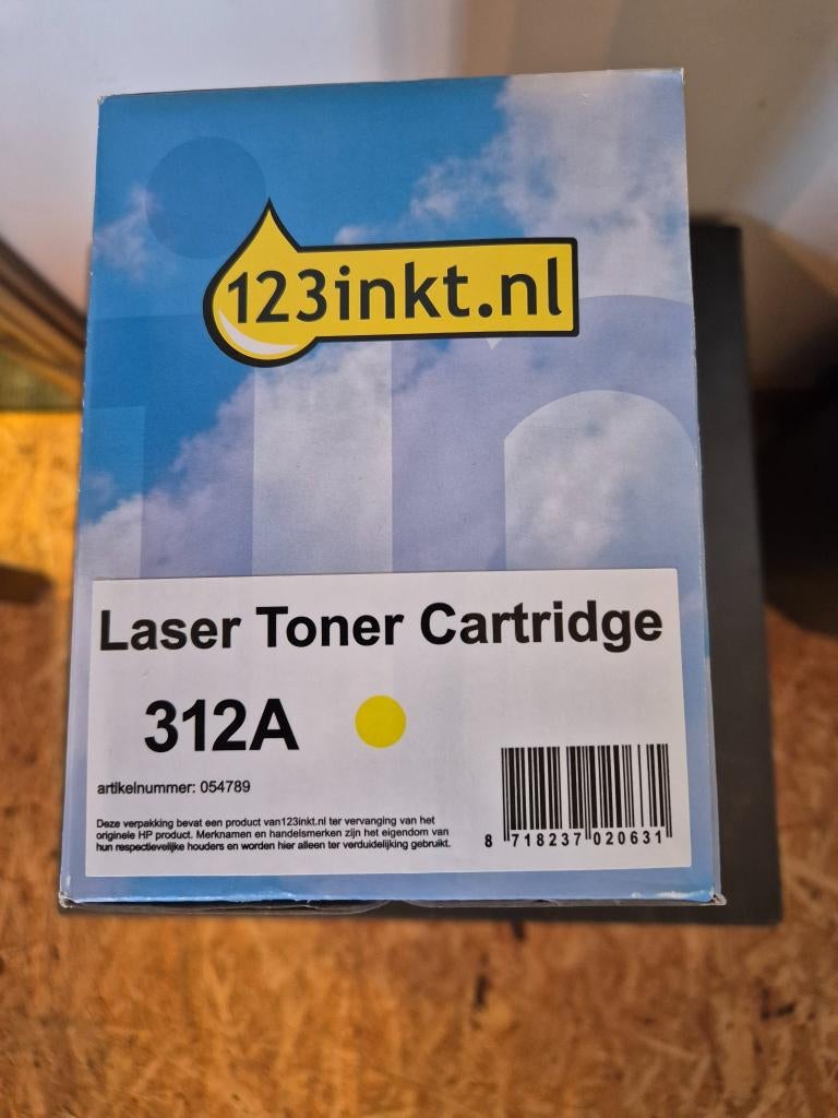 123inkt huismerk Laser Toner Cartridge 312A (geel), Ophalen of Verzenden, Nieuw, Toner, 123inkt.nl