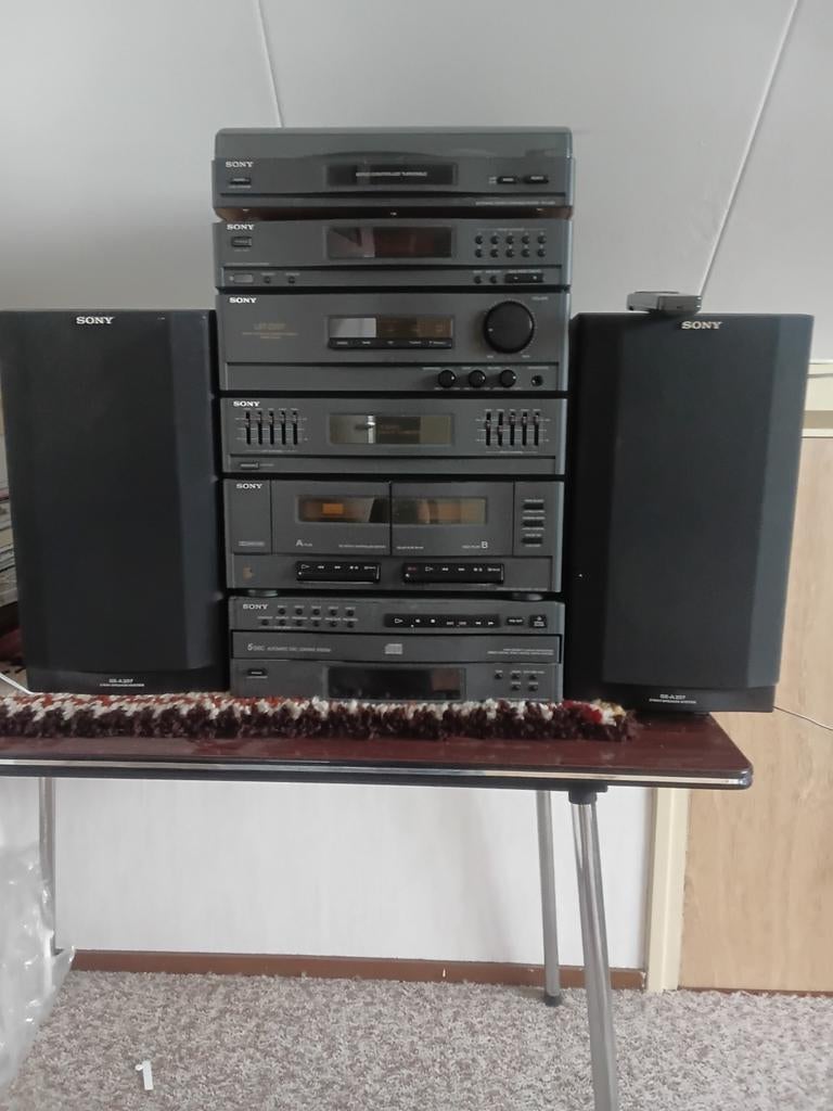 Sony Stereo Set met CD-wisselaar, platenspeler en radio, Audio, Tv en Foto, Stereo-sets, Ophalen