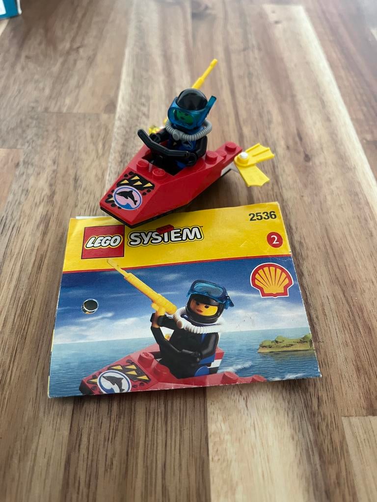 Lego System 2536 Divers Jet Ski compleet met boekje, Ophalen of Verzenden, Gebruikt, Complete set, Lego
