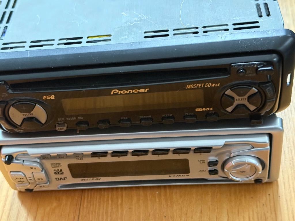 Pioneer + JVC auto radio/cd speler, Ophalen of Verzenden, Gebruikt