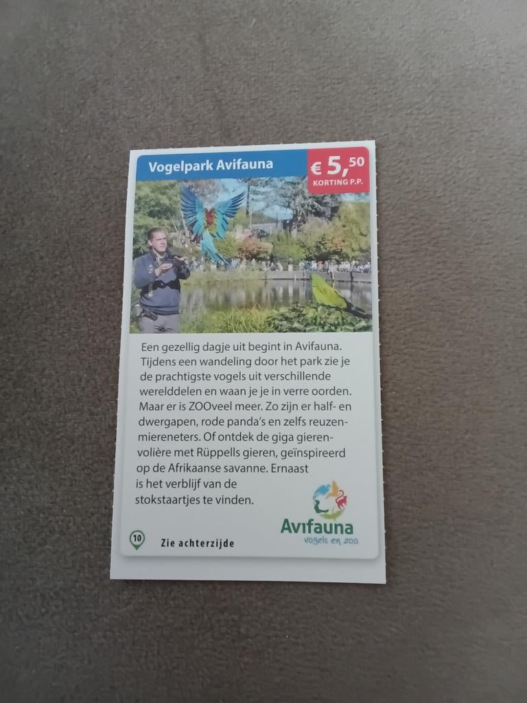 Vogelpark Avifauna korting met  deze bon, Drie personen of meer, Kortingsbon, Pretpark