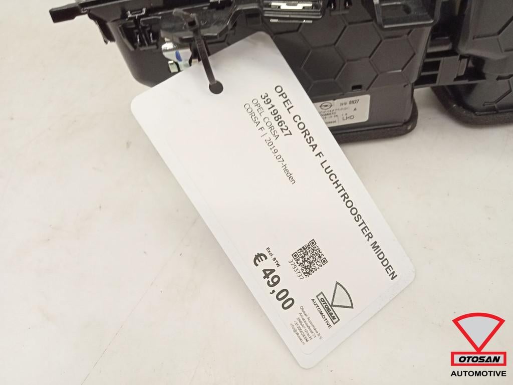 Opel Corsa F 2019+ Luchtrooster Midden 39198627, Auto-onderdelen, Dashboard en Schakelaars, Gebruikt, Opel Automobile GmbH, Ophalen of Verzenden