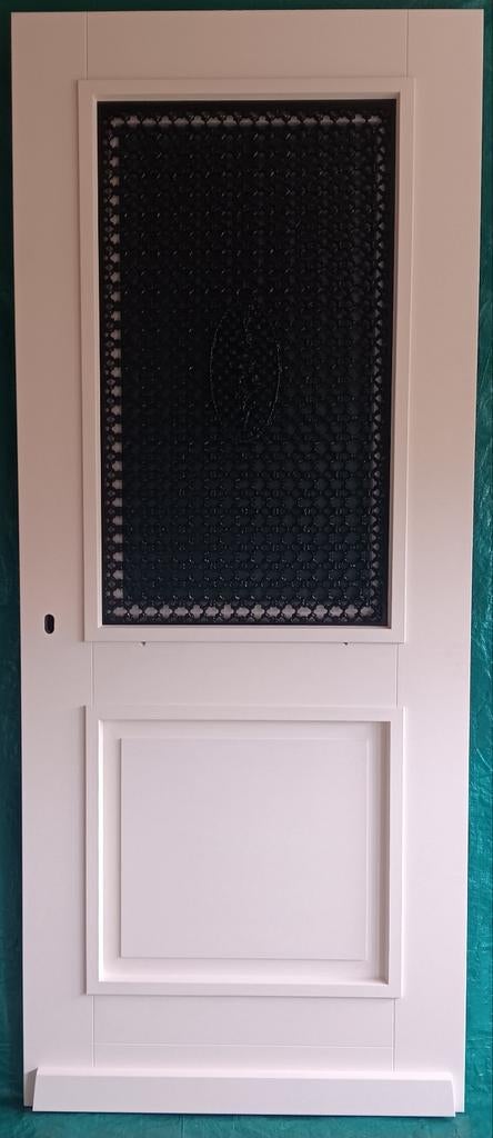 Nieuwe deur met gietwerk. Incl. driepuntslot. 88x211,5 cm., Ophalen, 80 tot 100 cm, Nieuw, Buitendeur