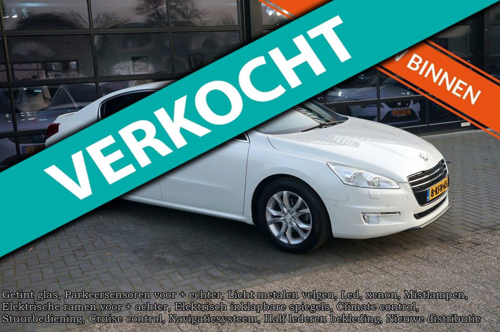 Peugeot 508 1.6 THP Blue Lease Premium, Clima, PDC, Navi, Le, Euro 5, Gebruikt, Zwart, Leder en Stof