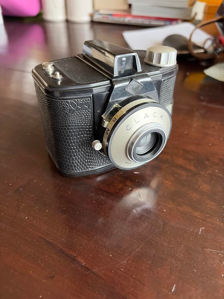 Agfa Clack camera met originele cameratas, Ophalen of Verzenden, 1940 tot 1960, Fototoestel