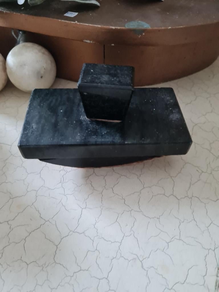 Antieke marmeren Art Deco inktvloeier blotter, Ophalen of Verzenden