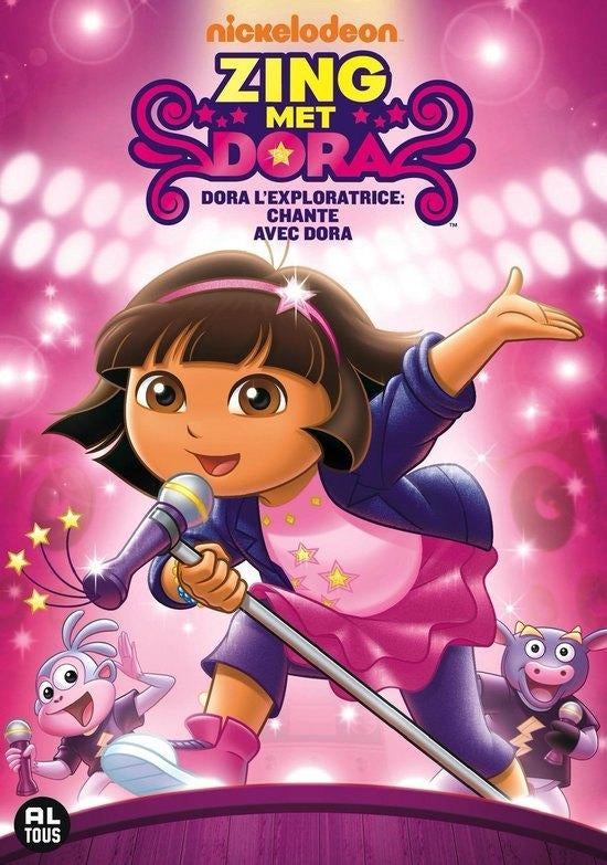 DVD Dora The Explorer - Zing Met Dora, Avontuur, Alle leeftijden, Ophalen of Verzenden, Zo goed als nieuw