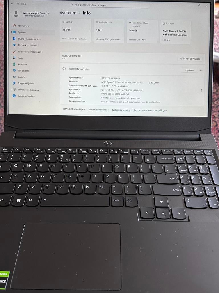 Lenovo gaminglaptop, Ophalen, Zo goed als nieuw, 2 tot 3 Ghz