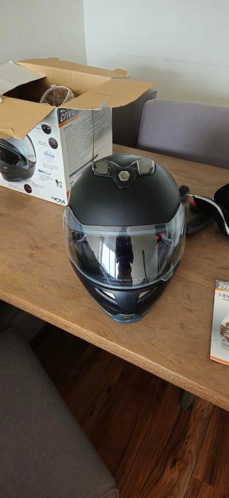 Crivit Systeemhelm met Zonnebril, Antifog & scratch Vizier, Ophalen of Verzenden, Tweedehands, Integraalhelm, Overige merken