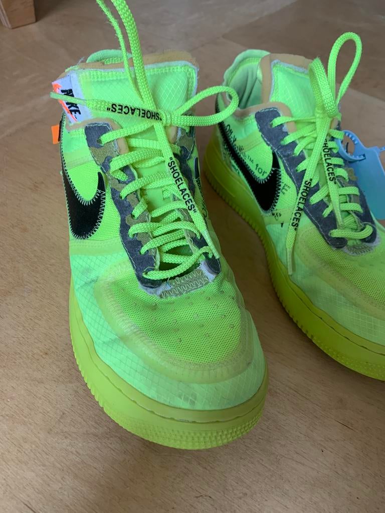 Nike Off-White xAir Force1 LowVolt' Sneakers maat eu 42,5, Ophalen of Verzenden, Gedragen, Overige kleuren, Sneakers of Gympen