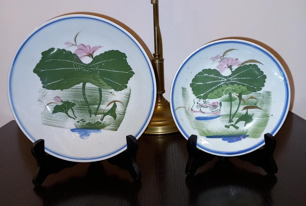 Twee borden van Chinees keramiek, Ophalen of Verzenden