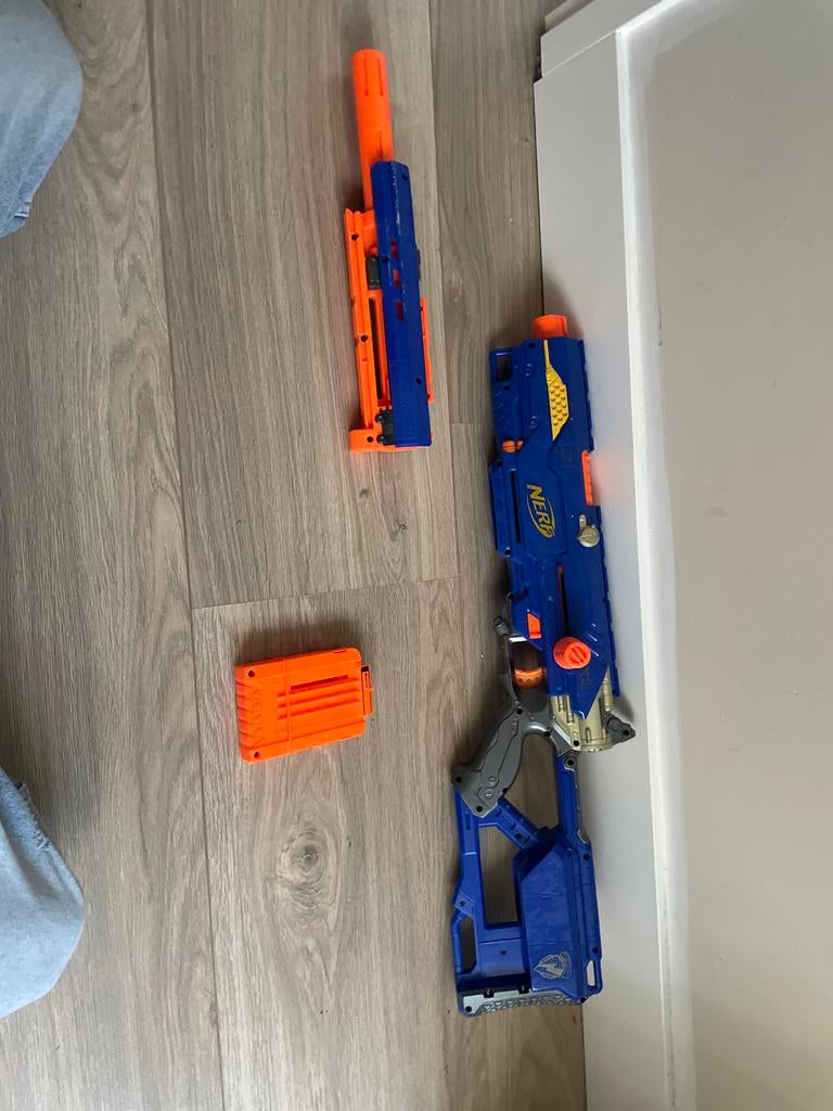 Nerf N-Strike Elite Retaliator Blaster, Ophalen of Verzenden, Gebruikt, Jongen of Meisje