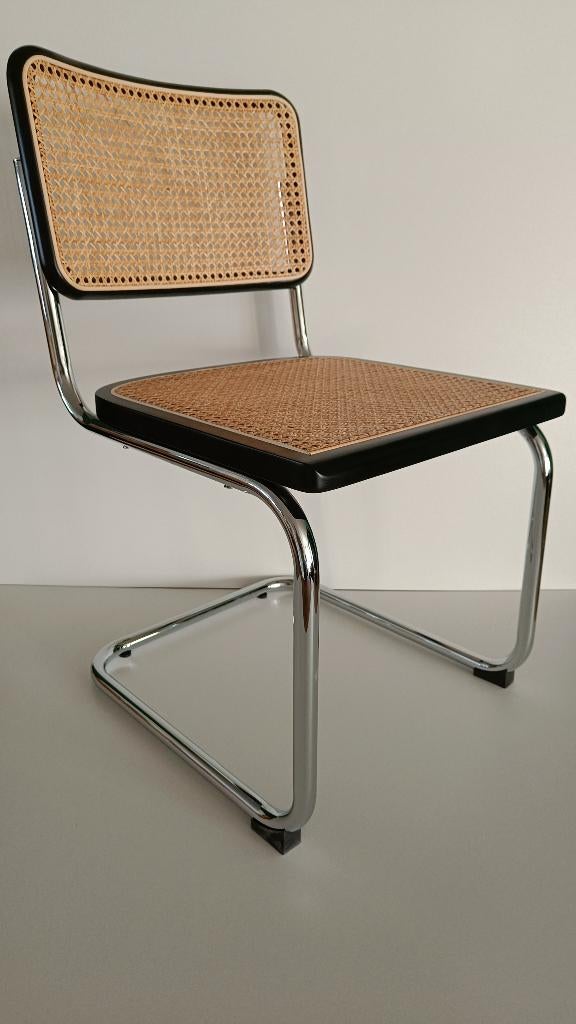 10x Thonet stijl Cesca Breuer buisframe webbing stoel zwart, Hout, Zwart, Nieuw, Ophalen of Verzenden
