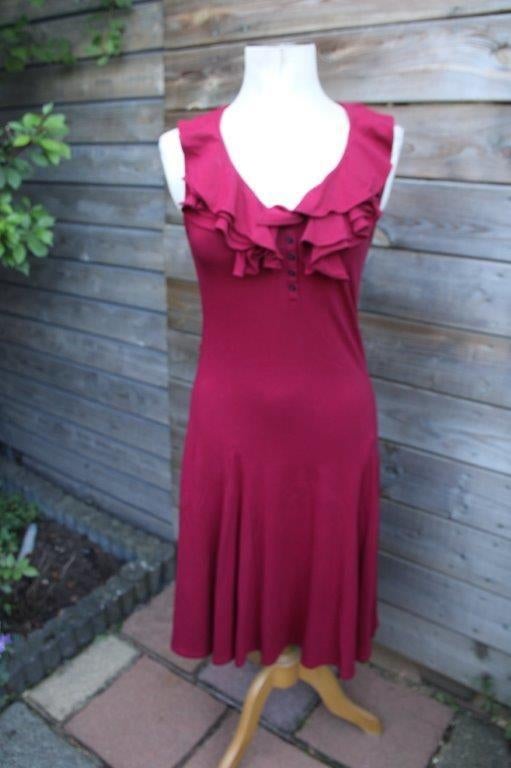 Jurk donkerrood Ralph Lauren mt M Vaste prijs, Maat 38/40 (M), Verzenden, Zo goed als nieuw, Knielengte