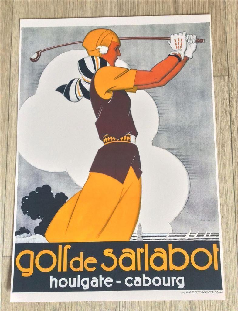 Golf De Sarlabot Art Deco Retro Affiche Poster, Ophalen of Verzenden