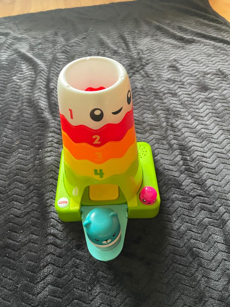 fisher price stapeltoren met geluid, Ophalen, Zo goed als nieuw, Speelset, Met geluid