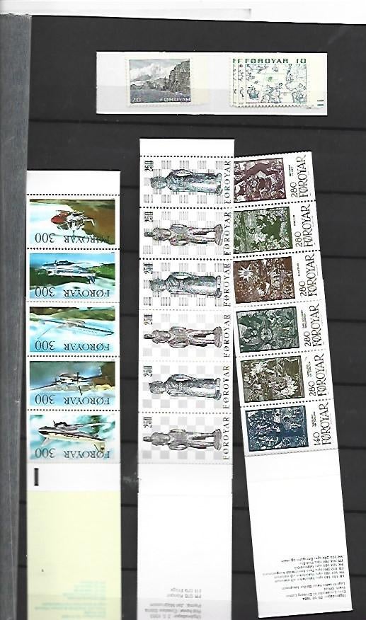 Foroyar 4 postzegelboekjes postfris, Ophalen of Verzenden, Denemarken