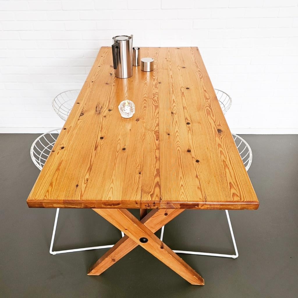 Vintage Eettafel Ate Van Apeldoorn design Houtwerk Hattem, Huis en Inrichting, Tafels | Eettafels, 100 tot 150 cm, Zo goed als nieuw