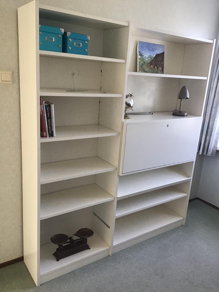 boekenkast met bureau, Ophalen, Gebruikt, 200 cm of meer, 50 tot 100 cm