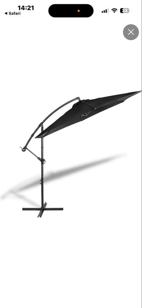 Zweef parasol 3 meter als nieuw, Ophalen, Zo goed als nieuw, Zweefparasol