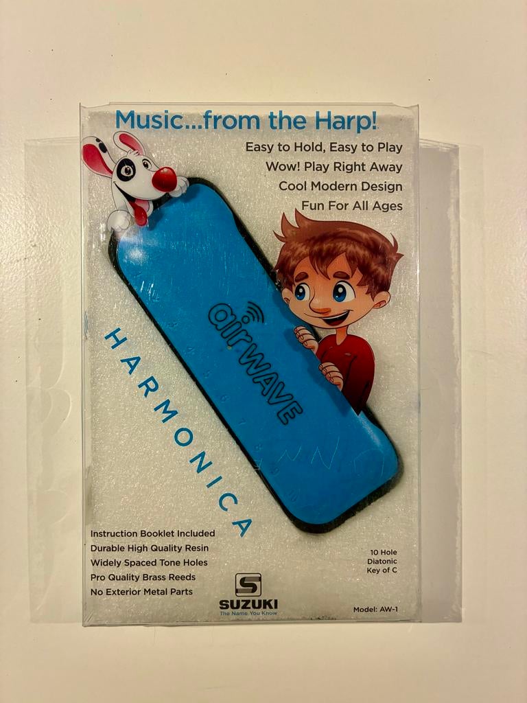 Suzuki Airwave mondharmonica AW-1 (kids), Muziek en Instrumenten, Blaasinstrumenten | Mondharmonica's, Ophalen of Verzenden, Met koffer of doosje