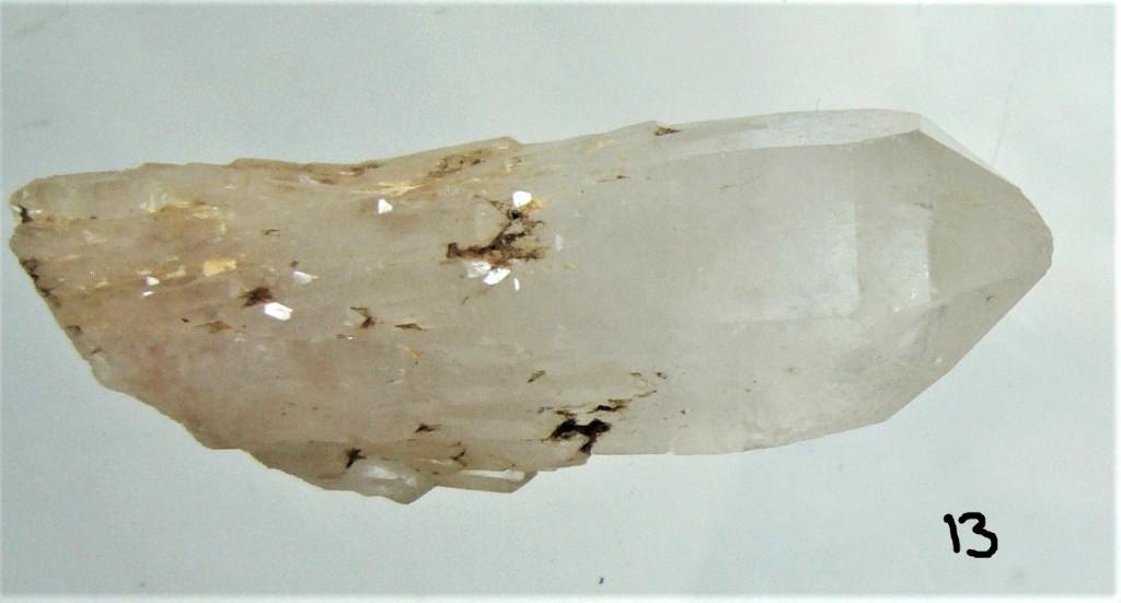 golden healer bergkristal 3 samen 2,50 lemuriaan 1 punt, Ophalen of Verzenden, Mineraal