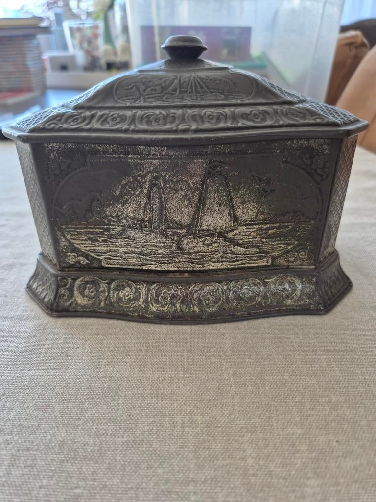 Antieke douwe egberts blik, Ophalen of Verzenden