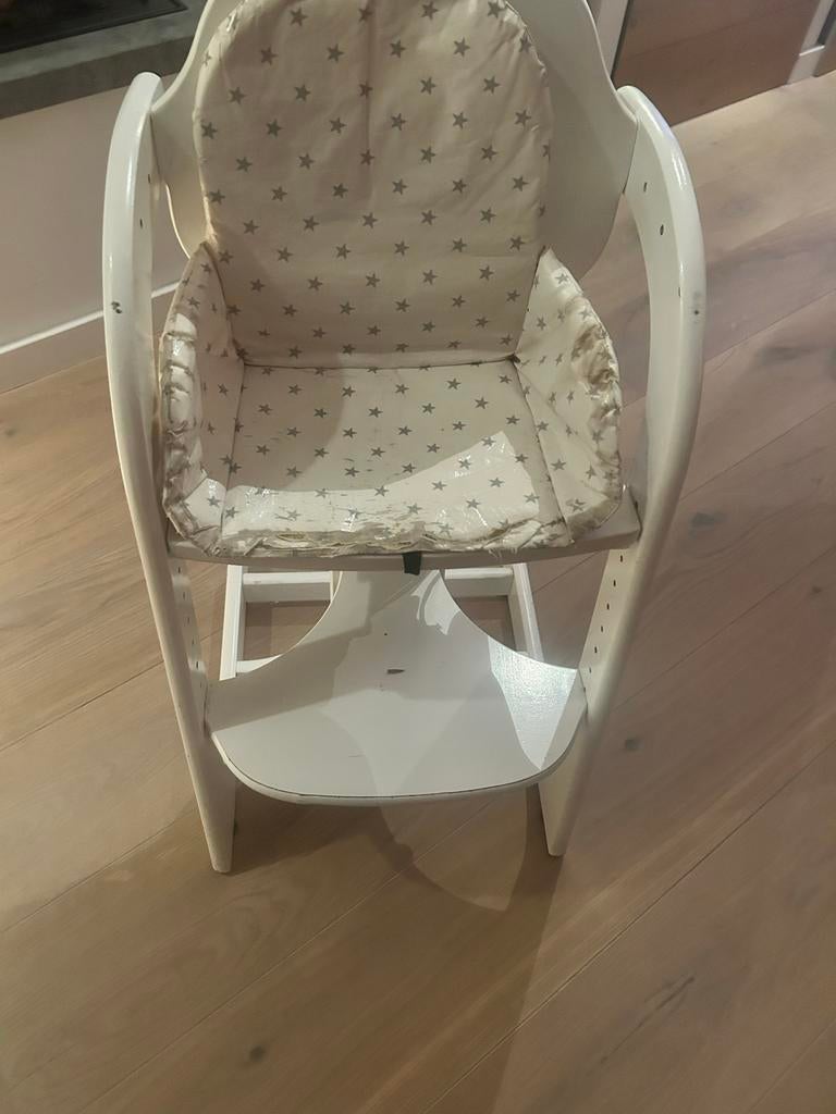 Tiamo Meegroeistoel - Kussen aan vervanging toe, Kinderen en Baby's, Kinderstoelen, Ophalen of Verzenden, Gebruikt, Meegroeistoel