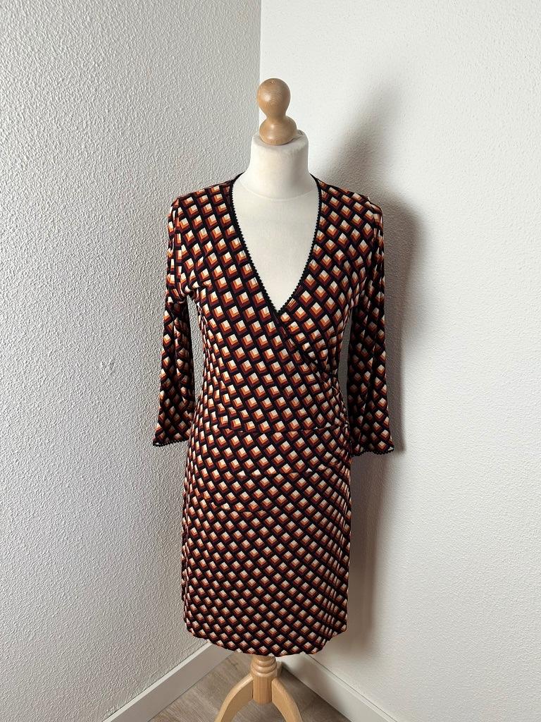 King Louie maat L retro calypso crossdress jurk 2756, Maat 42/44 (L), Ophalen of Verzenden, Zo goed als nieuw, Knielengte