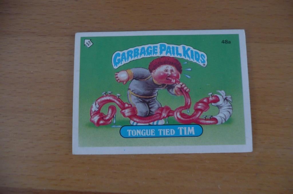 Garbage Pail Kids Tweede serie UK nummer 48a (108), Ophalen of Verzenden, Gebruikt, Plaatje