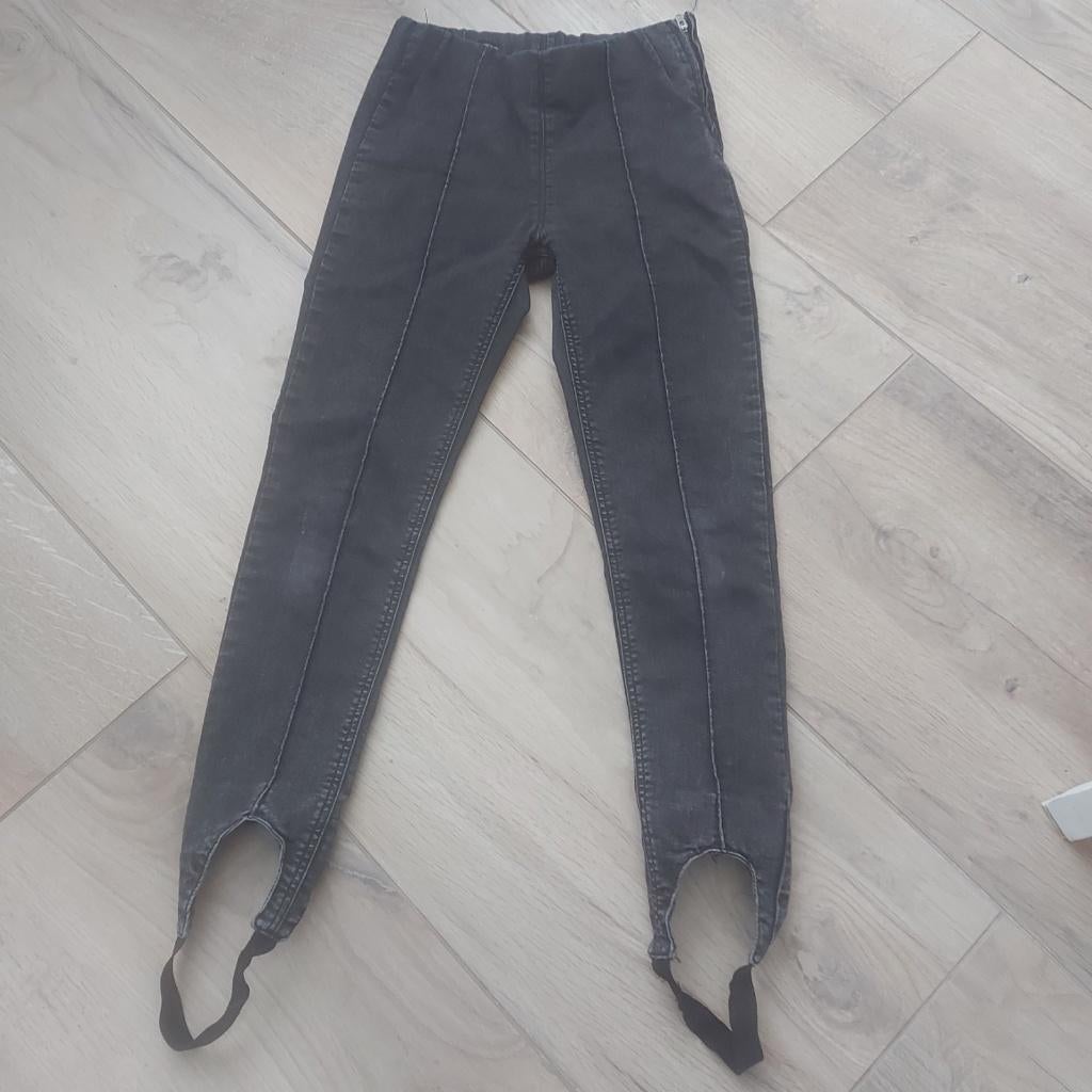 Jill & Mitch - lucy denim legging jeans zwart - 146 / 152, Broek, Meisje, Ophalen of Verzenden, Zo goed als nieuw