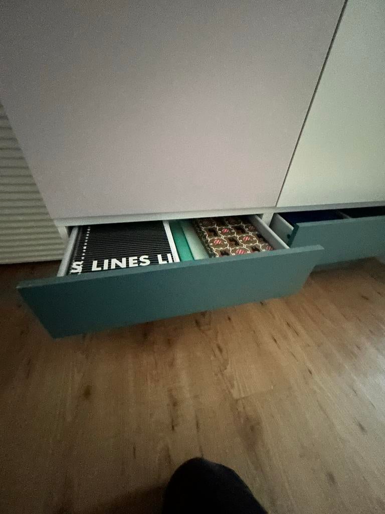 IKEA Ondiepe Opbergkast met Lades en Kasten - ca. 230cm hoog, Huis en Inrichting, Kasten | Kledingkasten, Ophalen, Gebruikt, 100 tot 150 cm