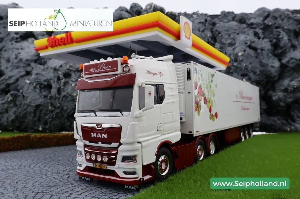 WSI Van Rhoon Transport MAN TGX 6x2 koeler, Hobby en Vrije tijd, Modelauto's | 1:50, Info@seipholland.nl, NL, Nieuw, Ophalen of Verzenden