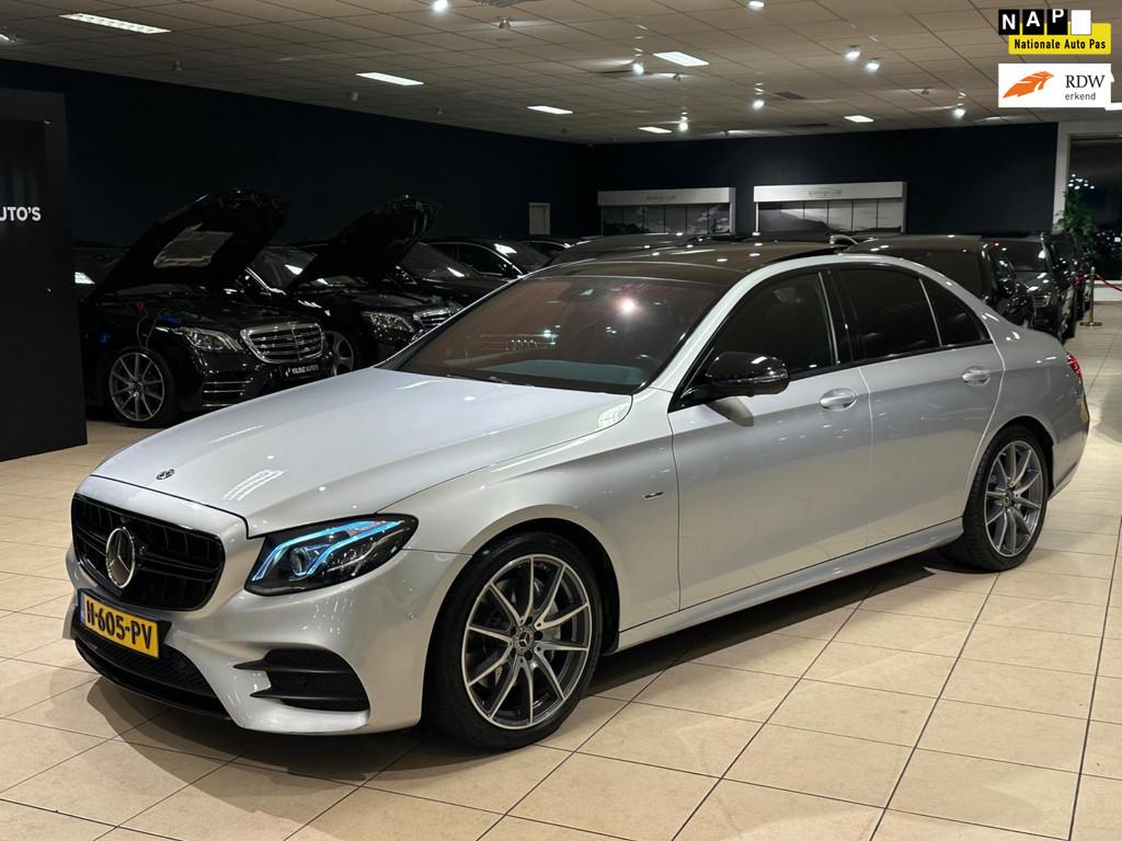 Mercedes-Benz E-klasse E200 AMG-Pakket|NAP|Pano|Memory|Bomvo, Auto's, Automaat, Gebruikt, Bedrijf, Hybride Elektrisch/Benzine