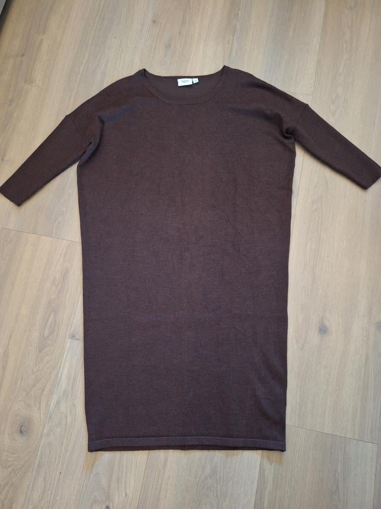 Jurk dames bruin maat XS, Bruin, Ophalen of Verzenden, Zo goed als nieuw, Knielengte