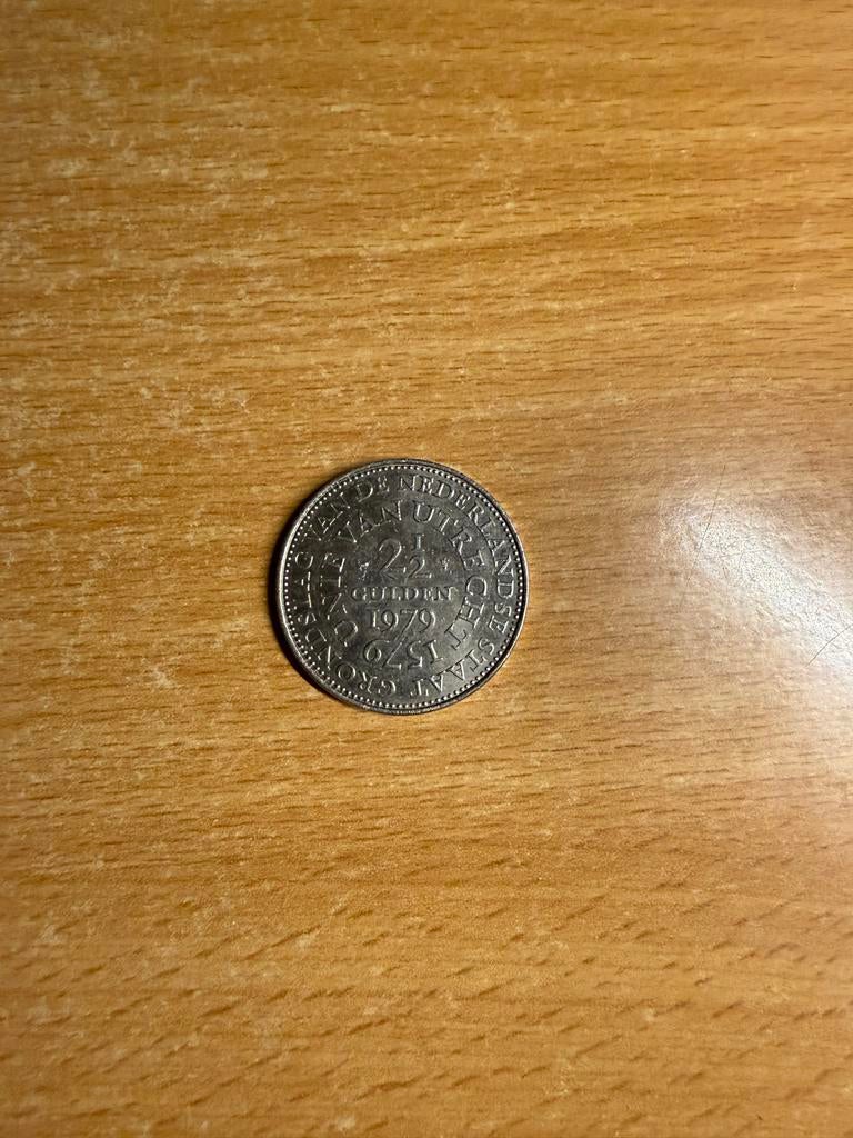2 1/2 Gulden 1979 Unie van Utrecht Herdenkingsmunt, Postzegels en Munten, Munten | Nederland, Losse munt, 2½ gulden, Koningin Juliana