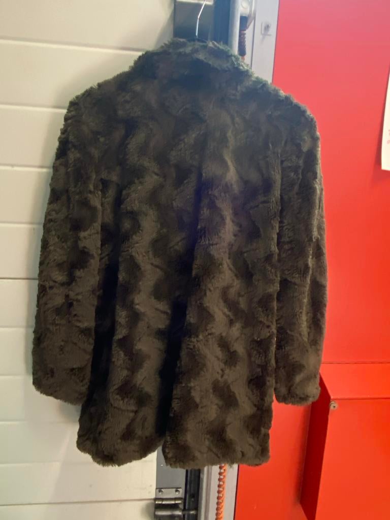 Bruin nep bontjasje, Ophalen of Verzenden, Gedragen, Maat 42/44 (L), Bruin