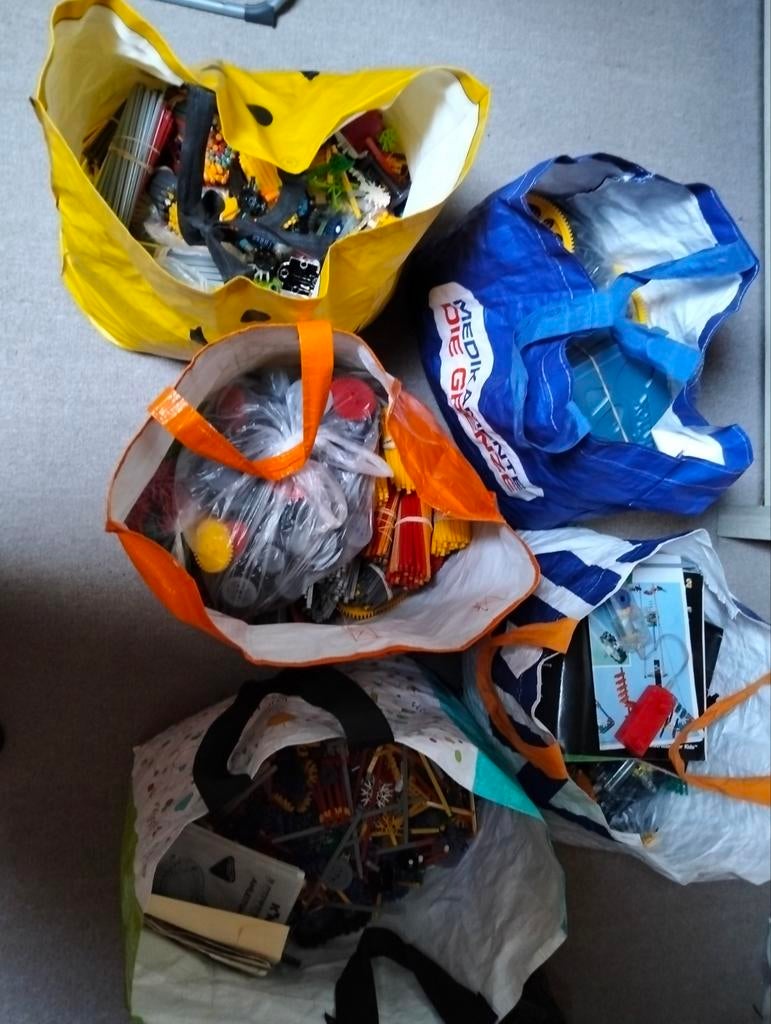 5 bigchoppers vol met K'nex waarde dikke €1000,-, Ophalen of Verzenden, Zo goed als nieuw, K'nex