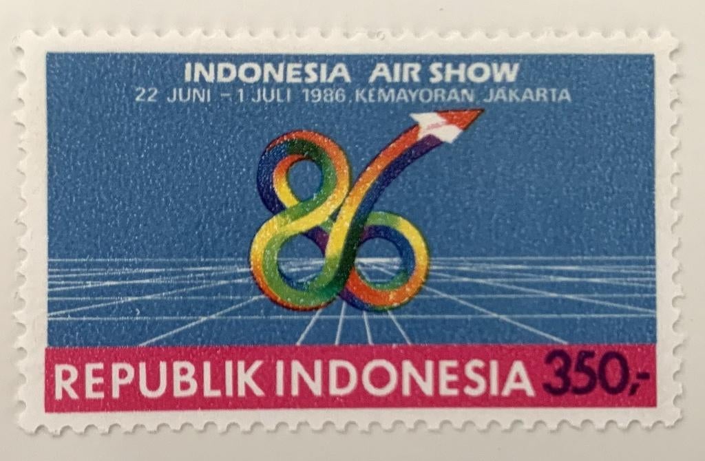 Indonesië 1986 Indonesia Air Show (015), Ophalen of Verzenden, Postfris, Zuidoost-Azië