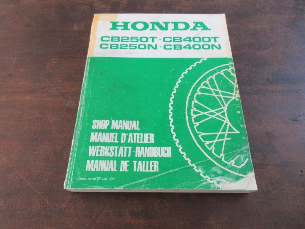 Honda CB250T CB400T CB250N CB400N manual werkplaatshandboek, Ophalen of Verzenden, Honda