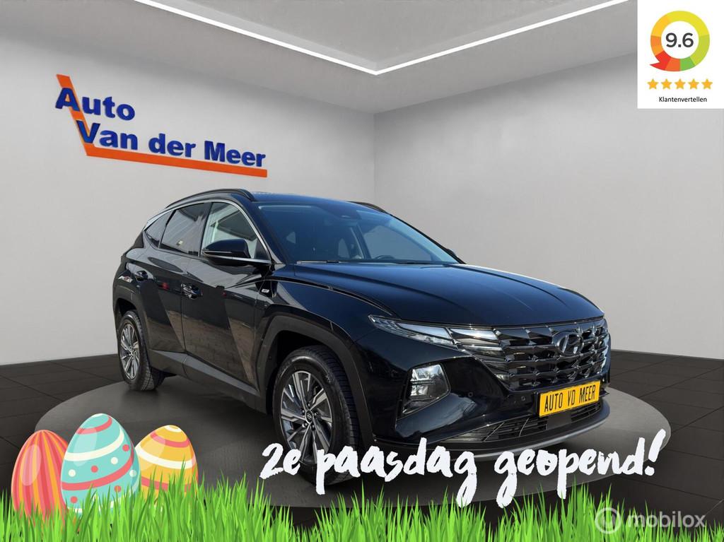 Hyundai Tucson 1.6 T-GDI MHEV Premium, Stof, Gebruikt, Zwart, 4 cilinders
