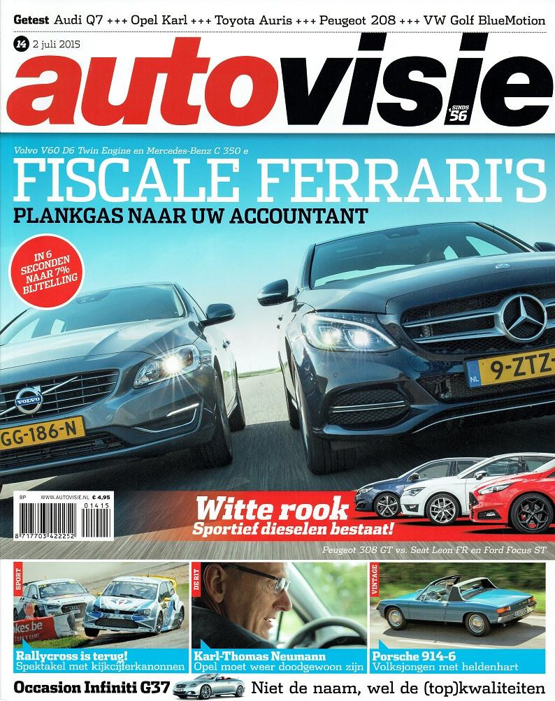 Autovisie 2015 nr. 14 (o.a. Mercedes C 350e & Volvo V60 D6), Verzenden, Gelezen, Algemeen