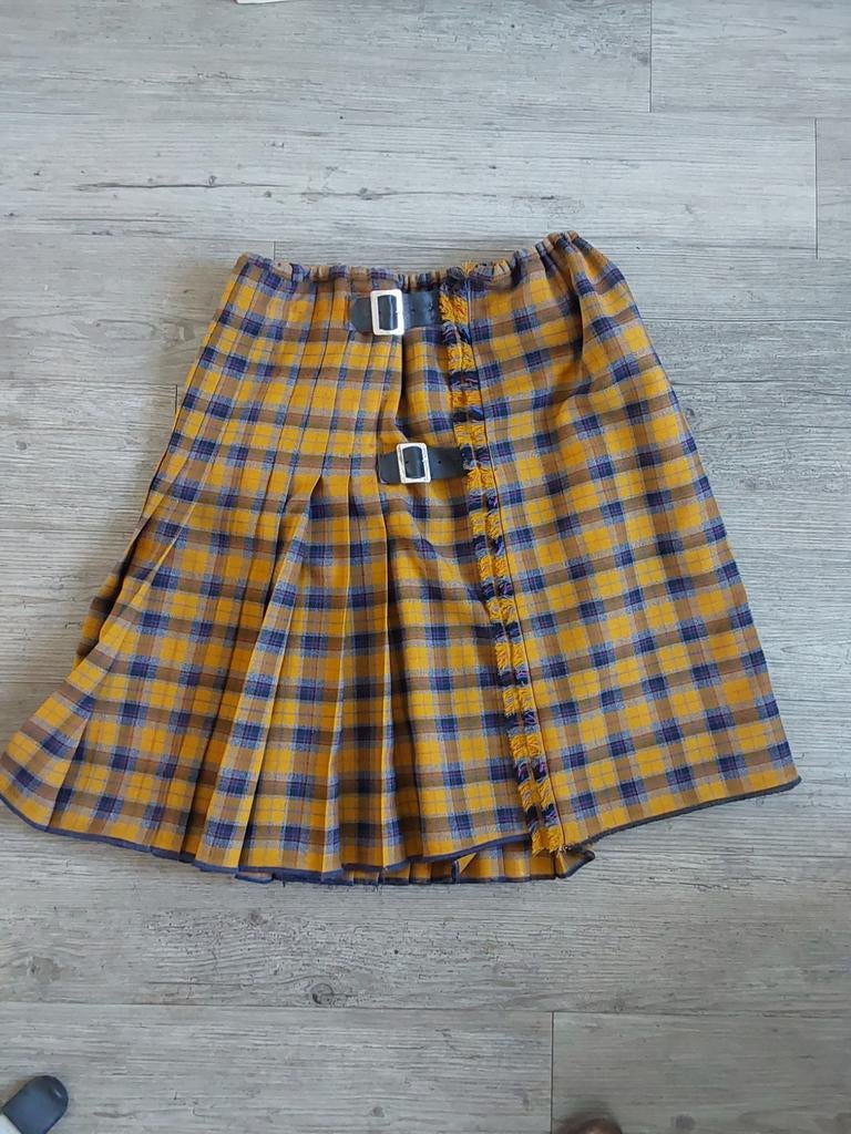 Schotse rok kilt 15-, Ophalen of Verzenden, Zo goed als nieuw, Zwart, Boven de knie